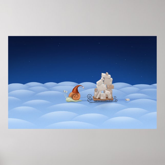 Lieferung von Geschenken Poster (Vorne)