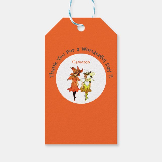 Lieferung von Party für die Blume von Trillium Tig Geschenkanhänger (Vorderseite)