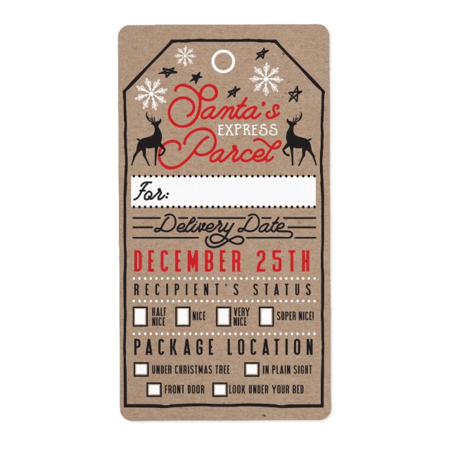 Lieferung von Santa Express Paketen | Santa Certif (Vorne)