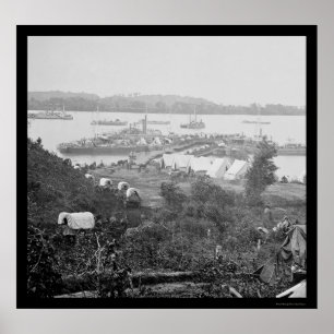 Lieferungen für Grants Wilderness-Kampagne 1864 Poster