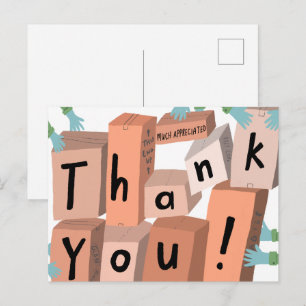 Lieferungen Lieferung Bestellboxen Umzug Postkarte