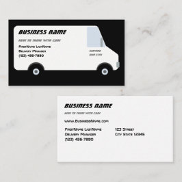 LieferVan Black Business Card Visitenkarte