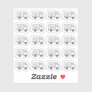 Lieferwagen Bujo Planer Aufkleber