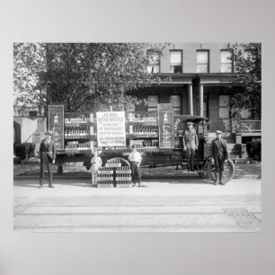 Lieferwagen für Soda-Pop, Anfang der 20er Jahre Poster