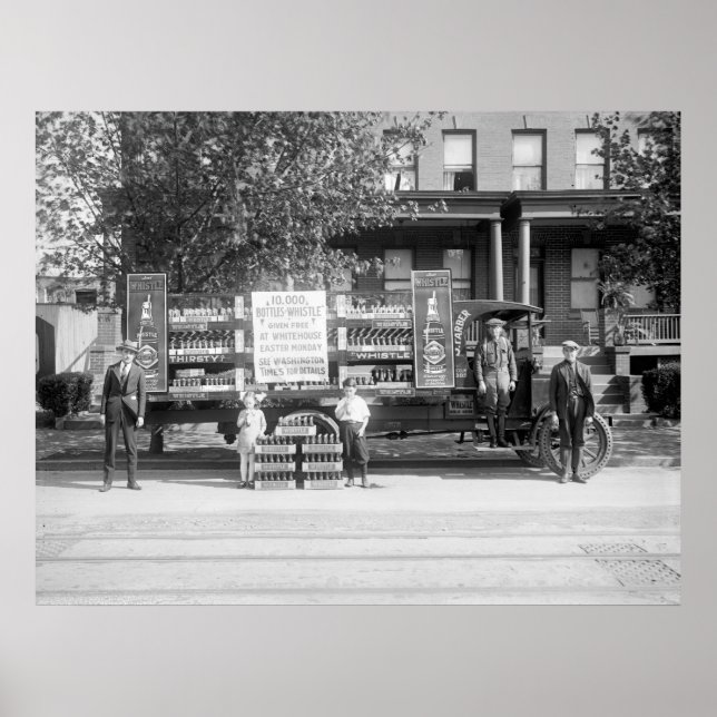 Lieferwagen für Soda-Pop, Anfang der 20er Jahre Poster (Vorne)