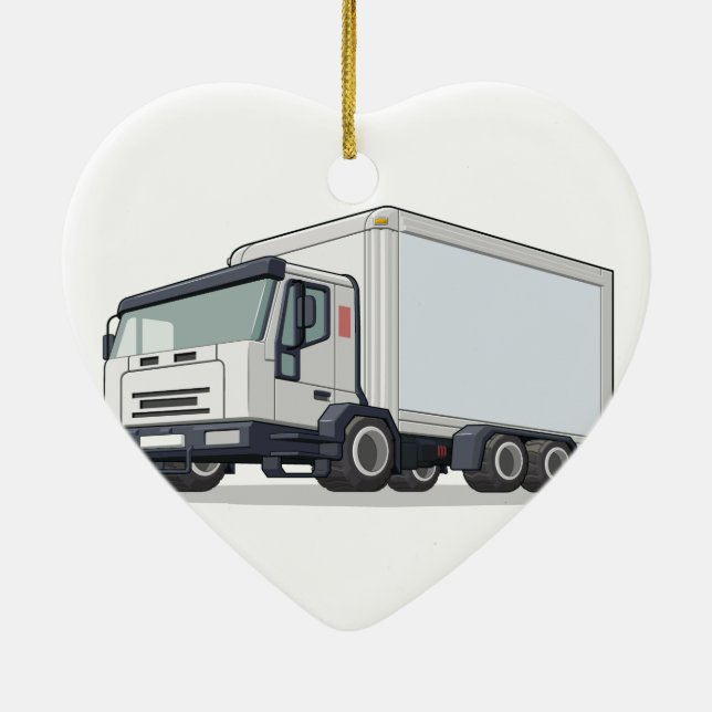 Lieferwagen Keramik Ornament (Hinten)