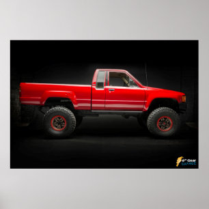 Lieferwagen-LKW 1985 Toyota 4x4 Poster