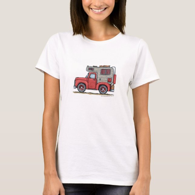 Lieferwagen-LKW-Camper RV-Kleid T-Shirt (Vorderseite)