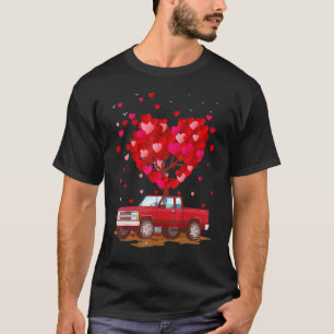 Lieferwagen LKW-Herzen formen Valentinstag-Lasten T-Shirt