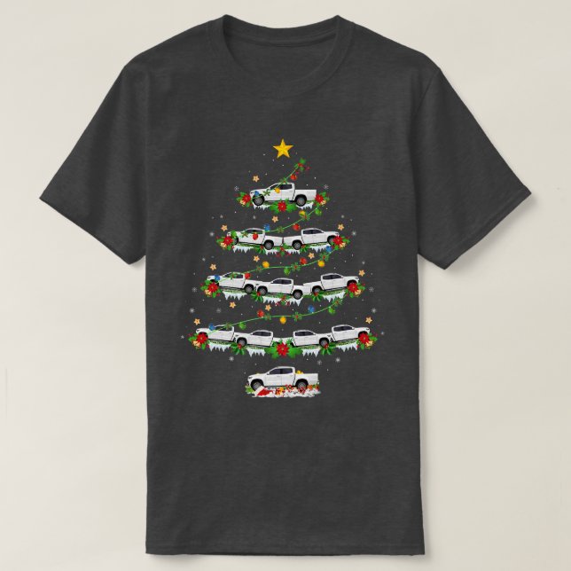 Lieferwagen LKW Matching Santa Lieferwagen LKW Wei T-Shirt (Design vorne)