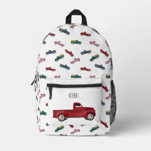 Lieferwagen LKW Niedliche Kraftfahrzeuge Junge Bedruckter Rucksack
