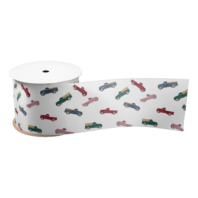 Lieferwagen LKW Niedliche Kraftfahrzeuge Satinband (Spule)