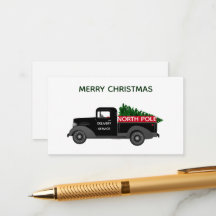 Lieferwagen Nordpol Weihnachtsgeschenk-Tag