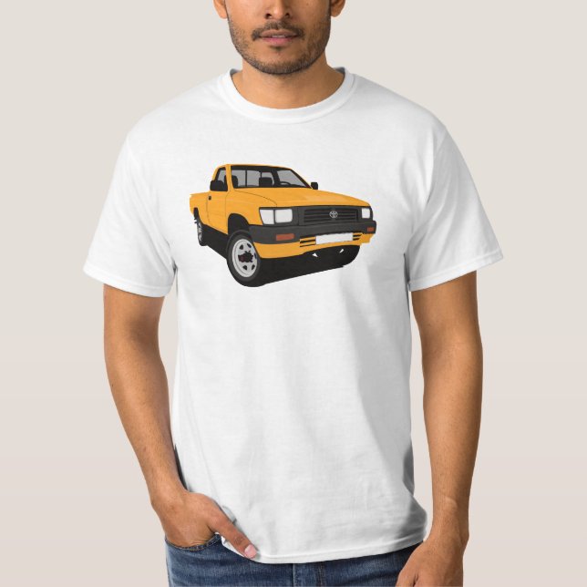 Lieferwagen Toyota Hilux - Orange - T-Shirt (Vorderseite)