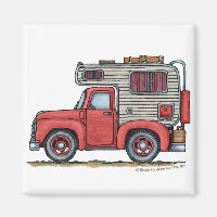 Lieferwagen Truck Camper RV Magnete