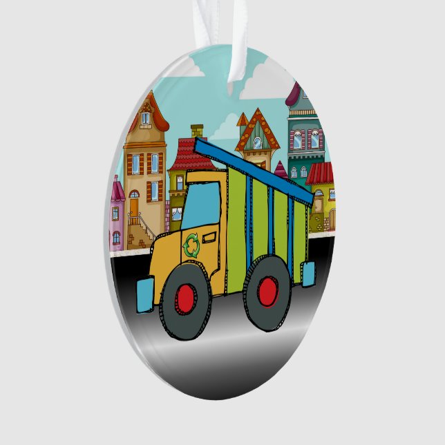 Lieferwagen Truck Ornament (Vorderseite)