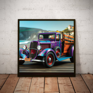 Lieferwagen Truck Poster