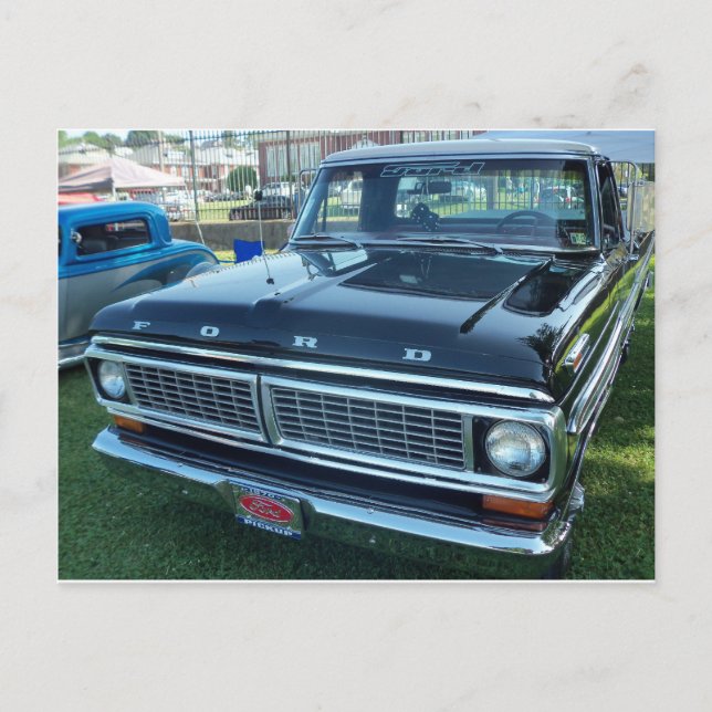 Lieferwagen Truck Postkarte (Vorderseite)