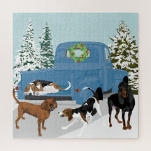 Lieferwagen Winter Coonhounds