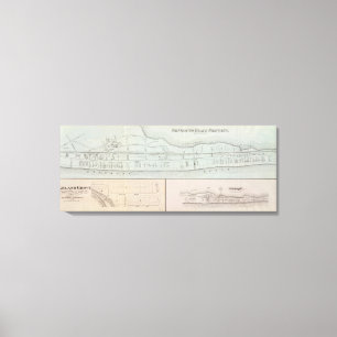 Liegenschaft Monmouth Beach in New Jersey Leinwanddruck