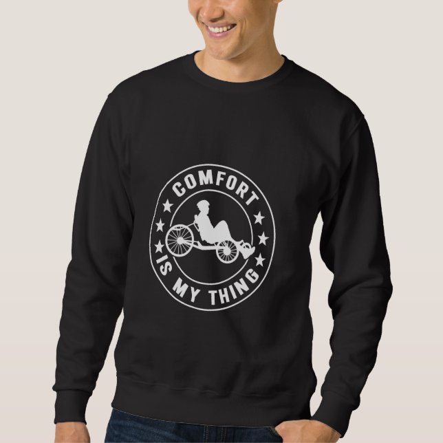 Liegerad Trike Liegerad Sweatshirt (Vorderseite)
