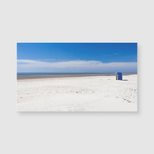 Liegestuhl in der Nordsee Magnetkarte