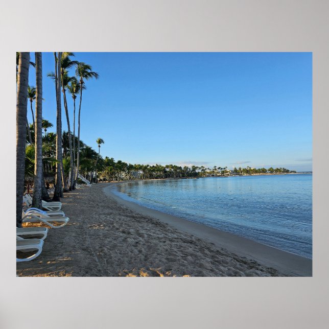 Liegestuhl, Strandposter Poster (Vorne)