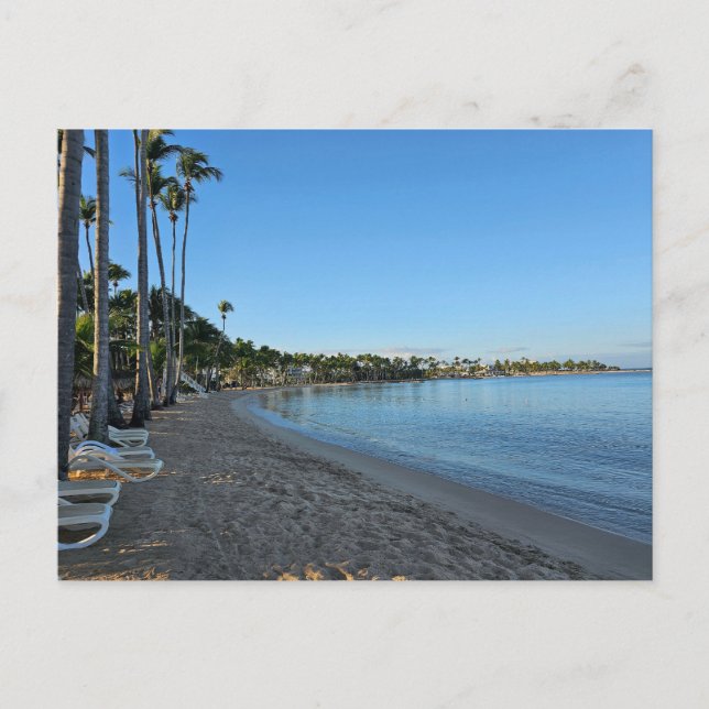 Liegestuhl, Strandpostkarte Postkarte (Vorderseite)