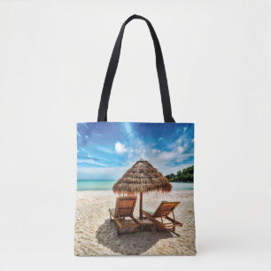 Liegestühle am Strand Kissen