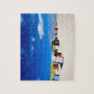 Liegestühle an der Nordsee Puzzle