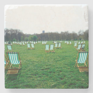 Liegestühle im Green Park, London Steinuntersetzer
