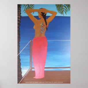 Liegevogel im Morgengrauen Poster