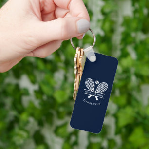 Liegewiese Tennis Club Name und Rücksendeadresse h Schlüsselanhänger