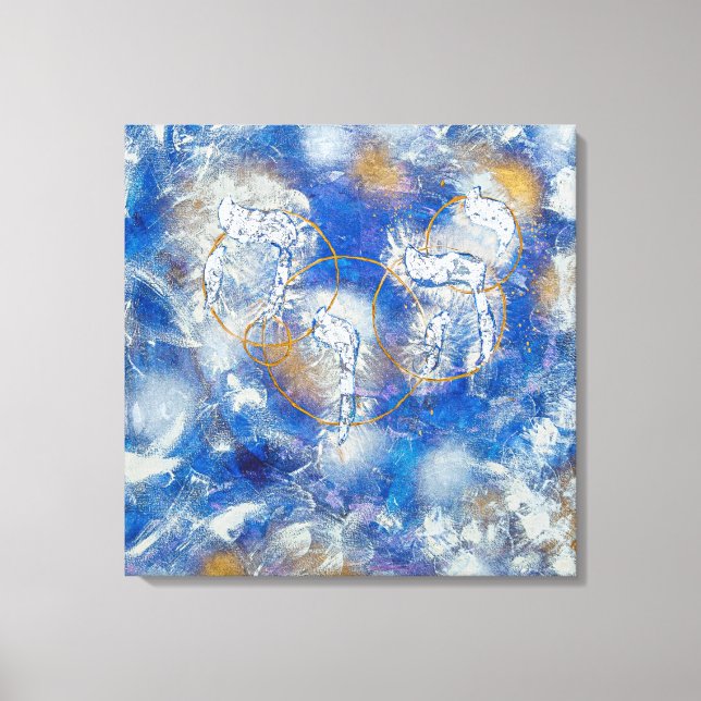 Lienzo De Imitación YHWH יהוה‎- Yud Hei Wav Hei Leinwanddruck (Vorderseite)