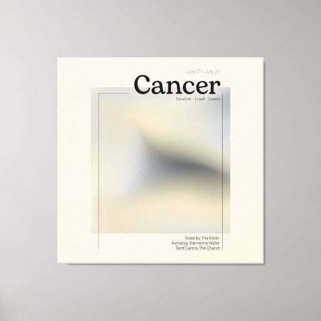 Lienzo Póster Zodíaco Cancer Leinwanddruck (Vorderseite)
