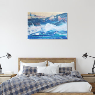 Lienzo Print Coast Yellow Monticelli Art Leinwanddruck