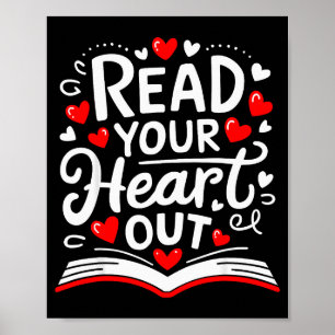 Lies Deinen Herzens Valentinstag Buch Und Lesung Poster