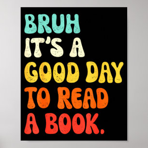 Lies ein Buch bruh cool ela Englischlehrer liest Poster