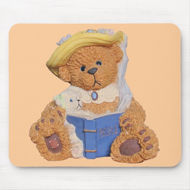 Lies es mir noch einmal. Teddybären Mousepad (Vorne)