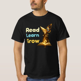Lies Lies Wachsen Lesen Lehrer-Shirt | Buchliebhab T-Shirt