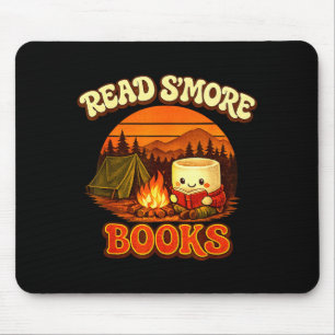 Lies mehr Bücher süße Lagerfeuer-Lektüre Bücherlie Mousepad