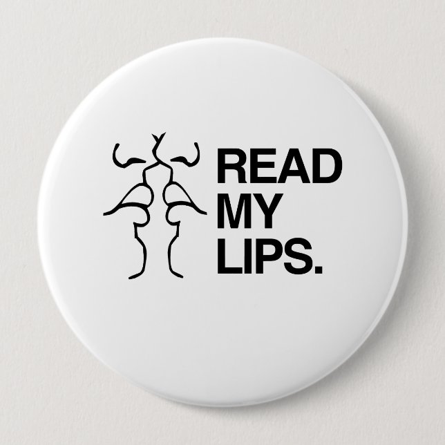 LIES MEINEN LIPPEN BUTTON (Vorderseite)