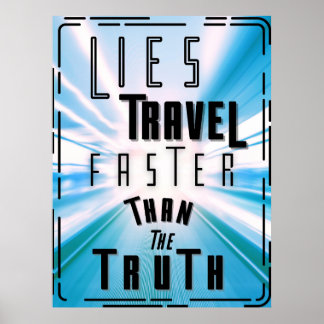 Lies Reisen schneller als die Wahrheit Poster