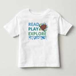 Lies, Spiel, Erkunde Kinder-T-Shirt | Ozean-Thema Kleinkind T-shirt