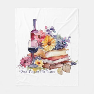 Lies zwischen den Weinen Fleecedecke
