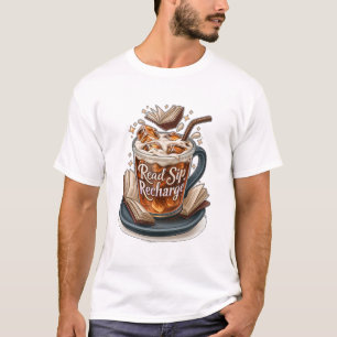 Lieschen Kalt Getränkteriaffee und Bücher lesen T-Shirt