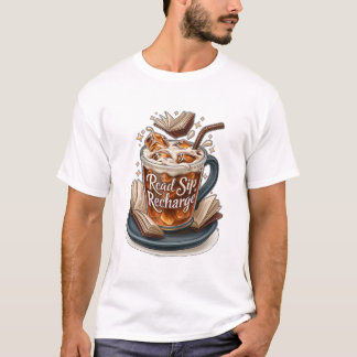 Lieschen Kalt Getränkteriaffee und Bücher lesen T-Shirt