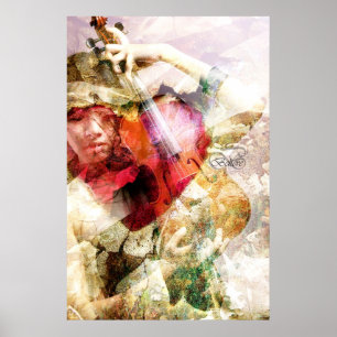 Ließ ich nicht glauben (Violinen-Kunst-Plakat) Poster