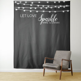 Ließ Liebe funkeln Foto-Standbanner Tapestry Wandteppich