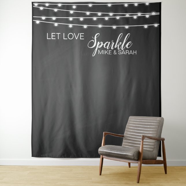 Ließ Liebe funkeln Foto-Standbanner Tapestry Wandteppich (Beispiel)